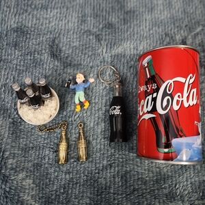 Vintage Coca Cola Red Can and 5 More